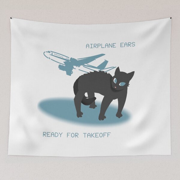 Item preview, Airplane ears cat funny illustration  designed and sold by 7b01.shop.