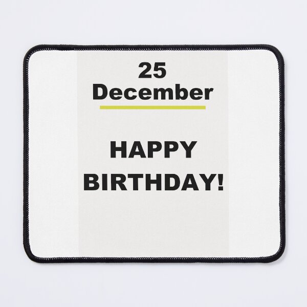 Item preview, Minimalist Happy Birthday Design — December 25 designed and sold by ariksworld.