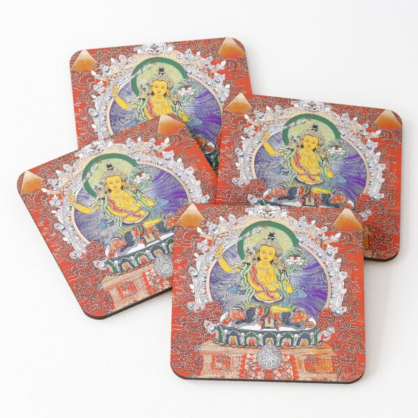 Item preview, Manjushri Tibetan Thangka Art designed and sold by AetherNest.