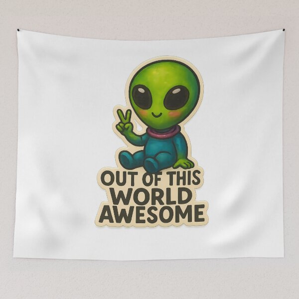 Item preview, Cute Alien Out of This World designed and sold by Mastermind-Art.