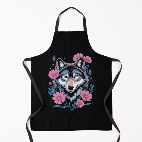 Item preview, Cute Wolf With Flowers I Kids Wolf 1 designed and sold by MyzoToyota.