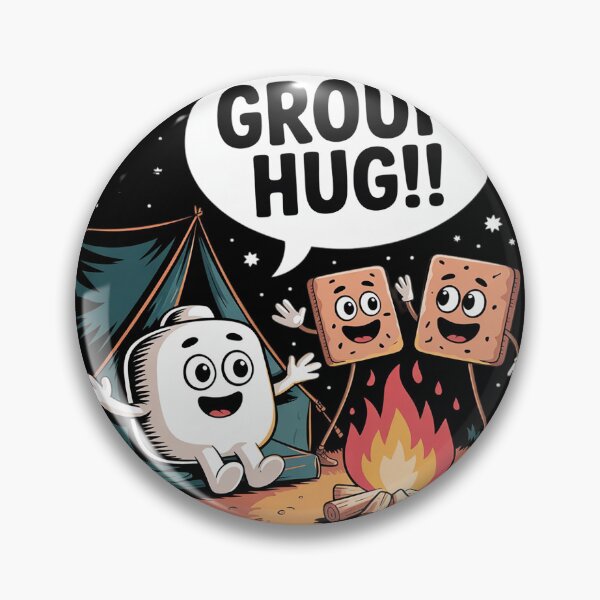 Item preview, Group Hug Marshmallow Campfire Snack Funny Camping  3  designed and sold by NailMolisa.