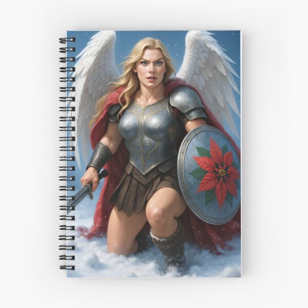 Item preview, Astrid silver armor wings poinsettia shield snow designed and sold by CathryneDelamort.