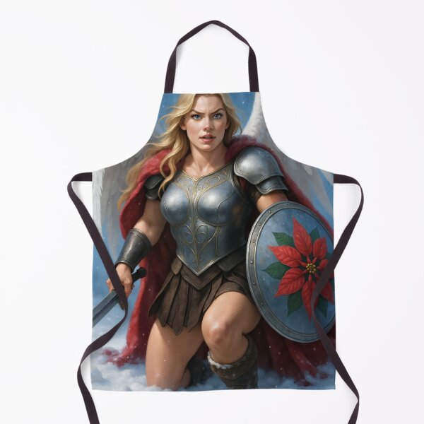 Item preview, Astrid silver armor wings poinsettia shield snow designed and sold by CathryneDelamort.