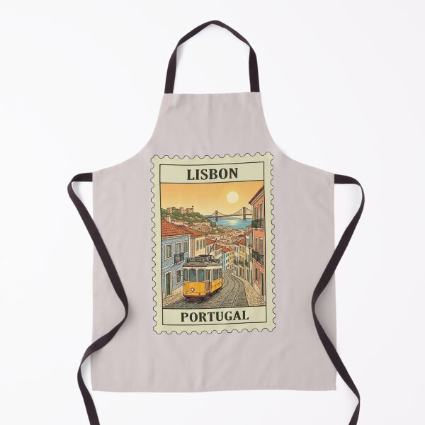 Item preview, Vintage Lisbon Portugal Travel Stamp designed and sold by allaboutstamps.