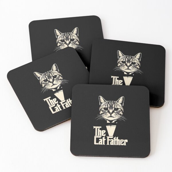 Item preview, Cat Dad Godfather Funny Father The CatFather designed and sold by ChestOutLoud.