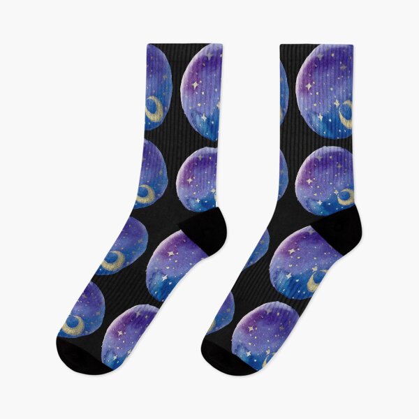 Item preview, Galaxy Round VIII - Moon and Stars designed and sold by Praline Creative.