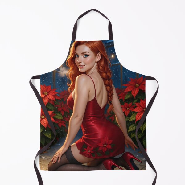 Item preview, Rowan in red satin dress with poinsettias designed and sold by CathryneDelamort.