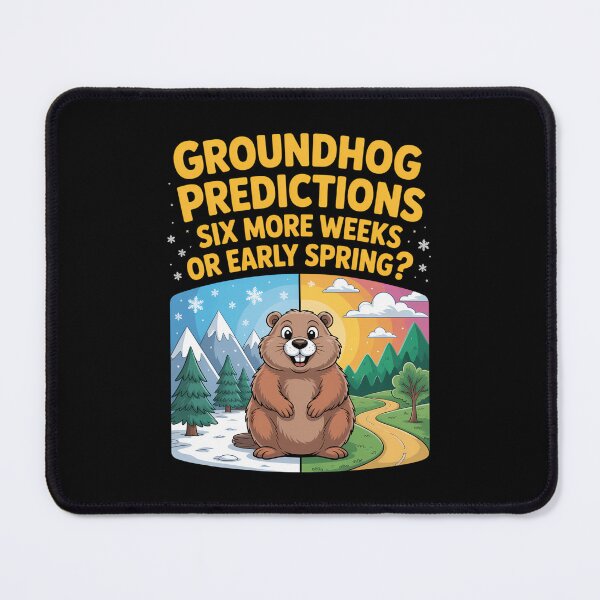 Item preview, Cute Groundhog Weather forecast designed and sold by comptorasunfia.