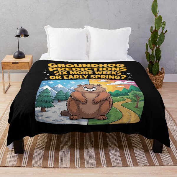 Item preview, Cute Groundhog Weather forecast designed and sold by comptorasunfia.