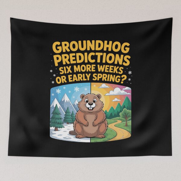 Item preview, Cute Groundhog Weather forecast designed and sold by comptorasunfia.