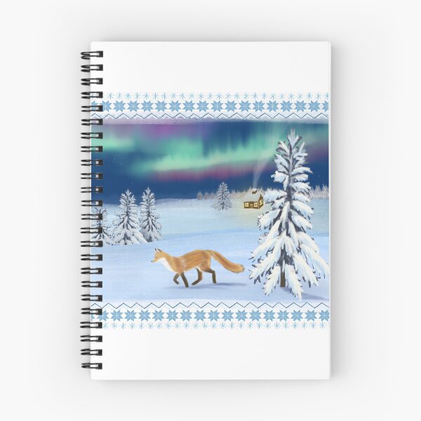 Item preview, Winter landscape with foxes designed and sold by MercuriousVA.