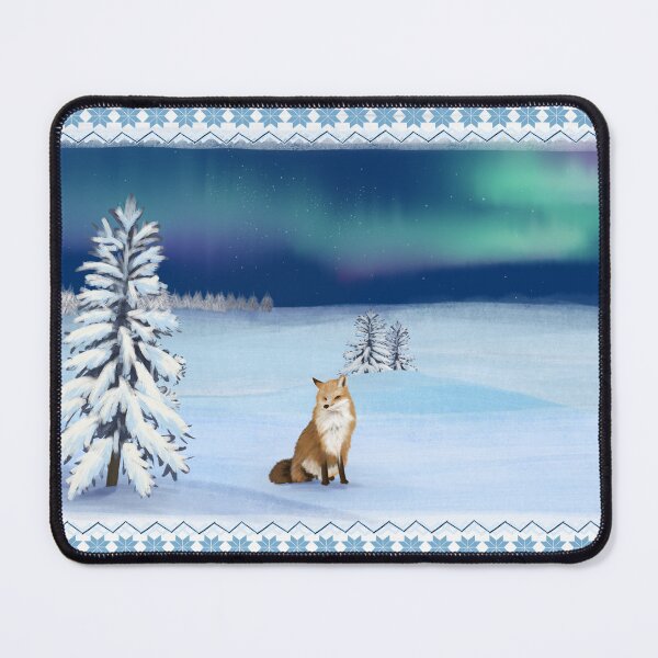Item preview, Winter landscape with foxes designed and sold by MercuriousVA.