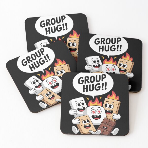 Item preview, Group Hug Marshmallow Campfire Snack Funny Camping  4  designed and sold by NailMolisa.
