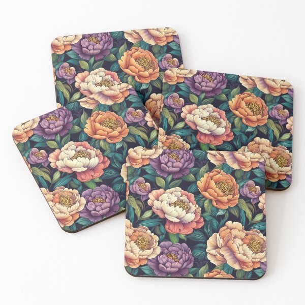 Item preview, Colorful Graceful Peonies  For Teacher Gift designed and sold by RoyalStarsPatts.