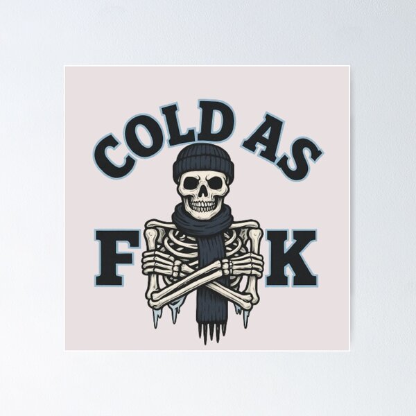 Item preview, Cold As – Frozen Skeleton: Icy Grip of Winter designed and sold by Blaze & Trail Creative.