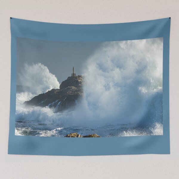 Item preview, Fury of the Cantabrian Sea - Breakwater of San Vicente de la Barquera designed and sold by DavidBuitragoCobo.