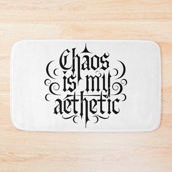 Item preview, Detailed Gothic Blackletter Calligraphy Design. Chaos is my Aesthetic designed and sold by Jirada.