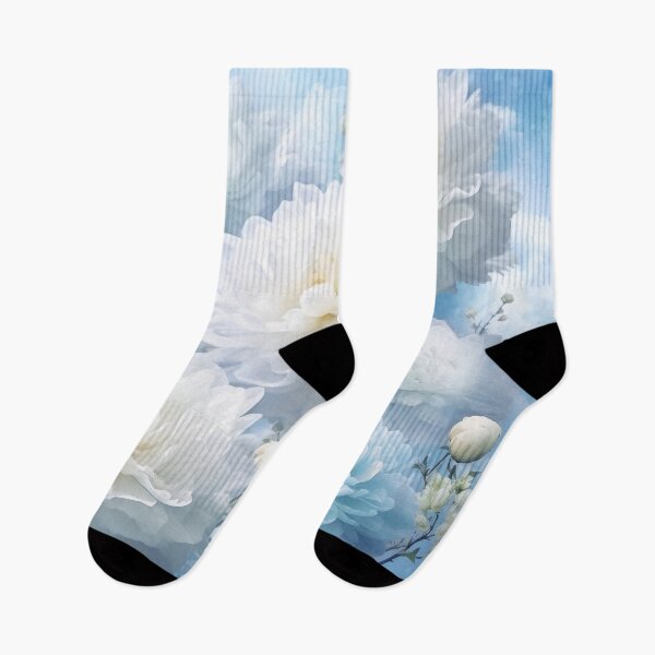 Item preview, Dreamy White Peonies in Sky 01 designed and sold by CharlieDesings.