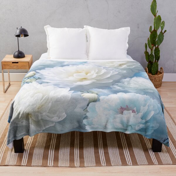 Item preview, Dreamy White Peonies in Sky 01 designed and sold by CharlieDesings.