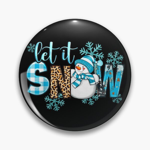 Item preview, Let It Snow Cute Snowman Buffalo Plaid Leopard Print Christmas Art designed and sold by LakenDraphil.