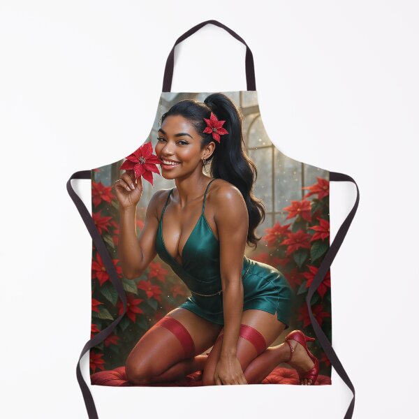 Item preview, Shanti in green satin dress with poinsettias designed and sold by CathryneDelamort.