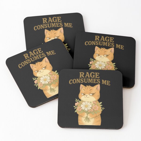 Item preview, Rage consumes me cat designed and sold by IdealDo.