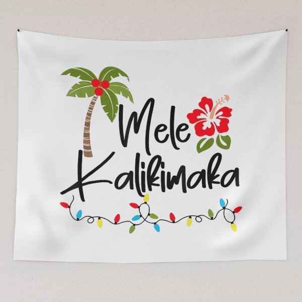 Item preview, Mele Kalikimaka Tropical Christmas Hawaiian Holiday Palm Tree Design designed and sold by LakenDraphil.