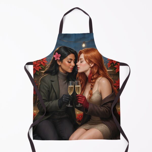 Item preview, Rowan toast under poinsettias at starlit party designed and sold by CathryneDelamort.