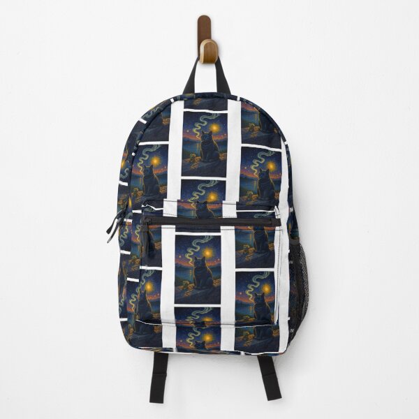 Item preview, starry night smooky cat designed and sold by IdealDo.