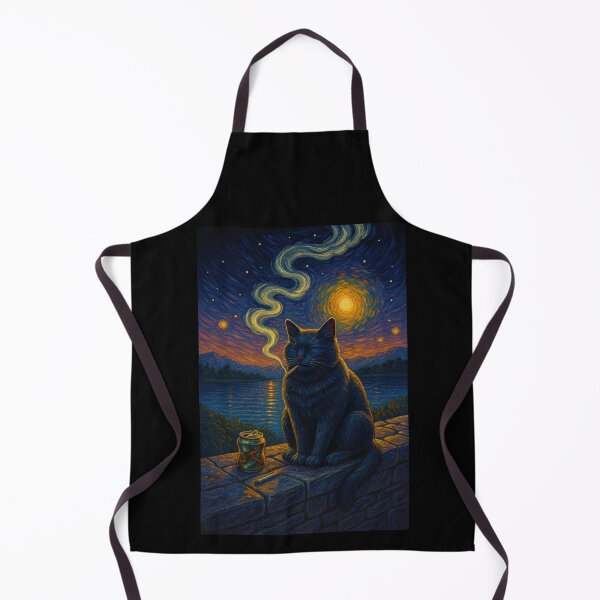 Item preview, starry night smooky cat designed and sold by IdealDo.