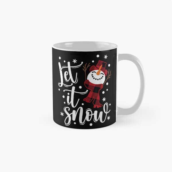 Item preview, Let It Snow Smiling Snowman With Buffalo Plaid Scarf Holiday Art designed and sold by LakenDraphil.