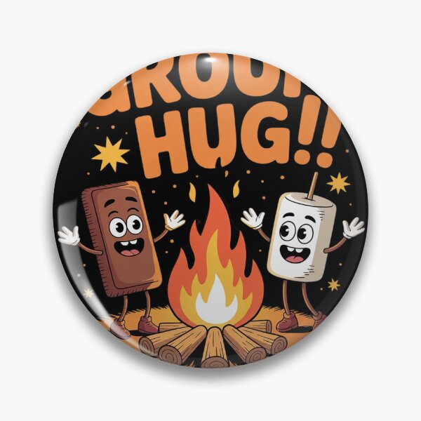 Item preview, Group Hug Marshmallow Campfire Snack Funny Camping  designed and sold by NailMolisa.