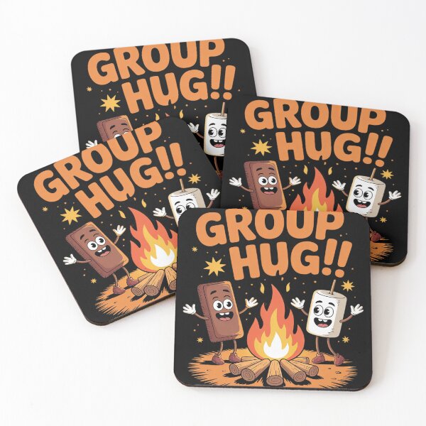 Item preview, Group Hug Marshmallow Campfire Snack Funny Camping  designed and sold by NailMolisa.