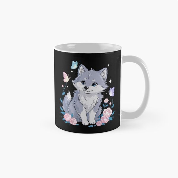 Item preview, Cute Wolf With Flowers I Kids Wolf 2  designed and sold by MyzoToyota.
