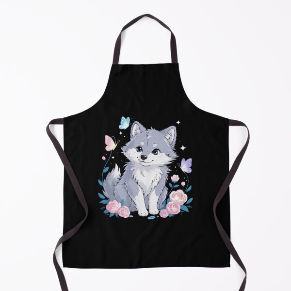 Item preview, Cute Wolf With Flowers I Kids Wolf 2 designed and sold by MyzoToyota.