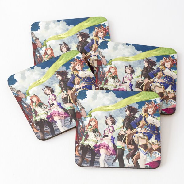 Artikelvorschau, Umamusume Pretty Derby Anime Pferdemädchen Fan Art Druck Tokai Teio Special Week Silence Suzuka Gold Ship Kawaii Cute Racing Idol Poster T-Shirt Sticker Geschenk entworfen und verkauft von Senpaiwaves.