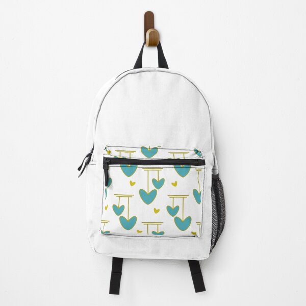 Item preview, A minimalist abstract print with mustard-colored and green hearts designed and sold by JuKoArt.