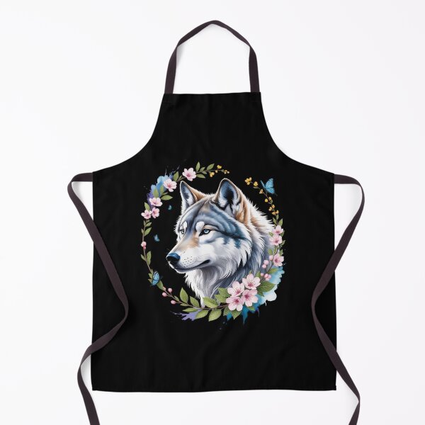 Item preview, Cute Wolf With Flowers I Kids Wolf 3 designed and sold by MyzoToyota.