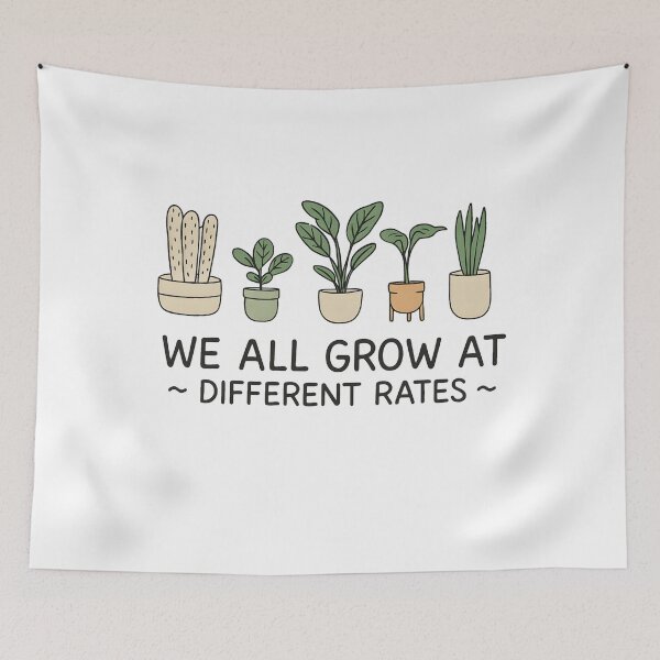 Item preview, We All Grow at Different Rates Back to School Teacher designed and sold by hemagamo.