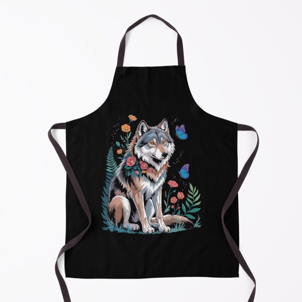 Item preview, Cute Wolf With Flowers I Kids Wolf designed and sold by MyzoToyota.