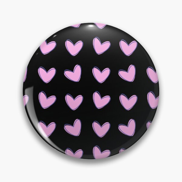 Item preview, A minimalist print with pink funny small hearts  designed and sold by JuKoArt.