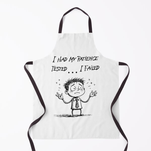 Item preview, I Had My Patience Tested I Failed Funny Stress Cartoon T-Shirt designed and sold by Design-Pro-21.