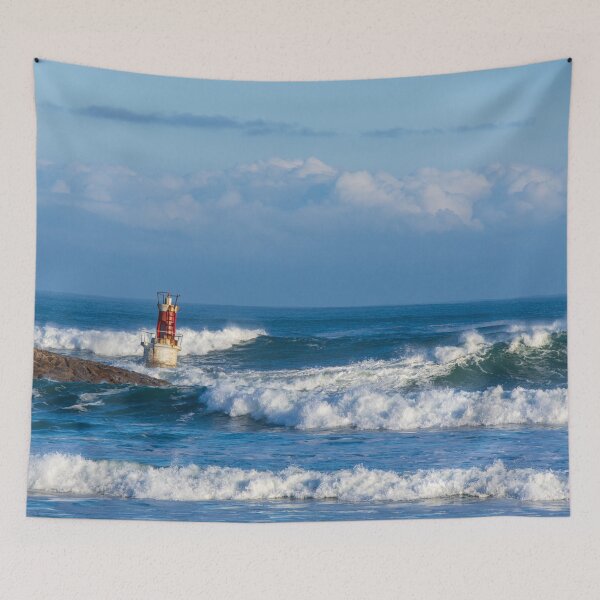 Item preview, Lantern Among Waves - San Vicente de la Barquera designed and sold by DavidBuitragoCobo.