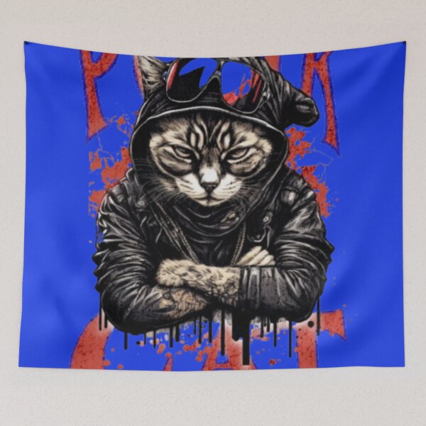 Item preview, Street Rebel Cat designed and sold by WAKYSHOP.