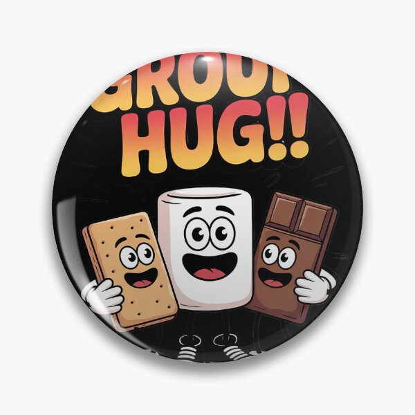 Item preview, Group Hug Marshmallow Campfire Snack Funny Camping 6  designed and sold by NailMolisa.