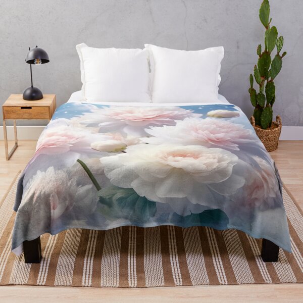 Item preview, Dreamy White Peonies in Sky 04 designed and sold by CharlieDesings.