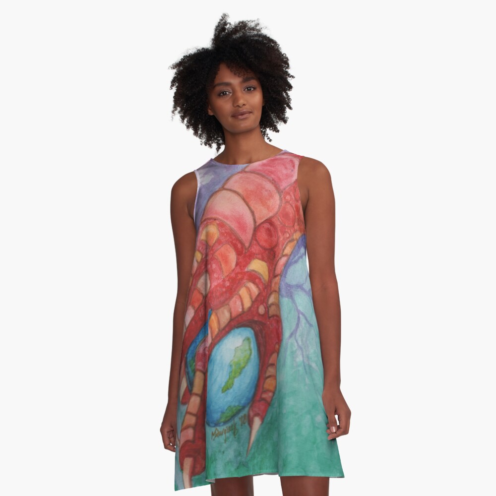 Item preview, A-Line Dress designed and sold by Hueswithheart.