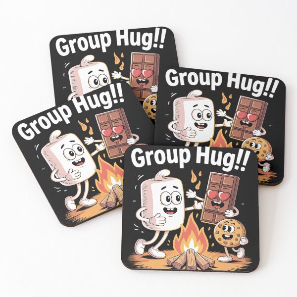 Item preview, Group Hug Marshmallow Campfire Snack Funny Camping 12  designed and sold by NailMolisa.