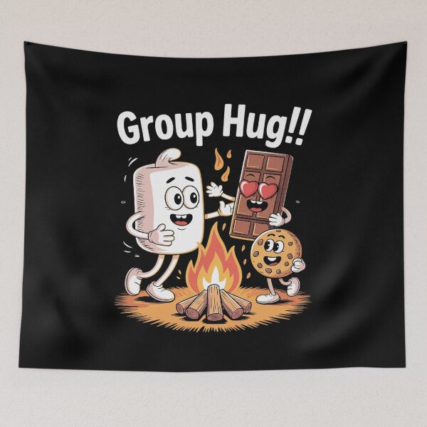 Item preview, Group Hug Marshmallow Campfire Snack Funny Camping 12  designed and sold by NailMolisa.